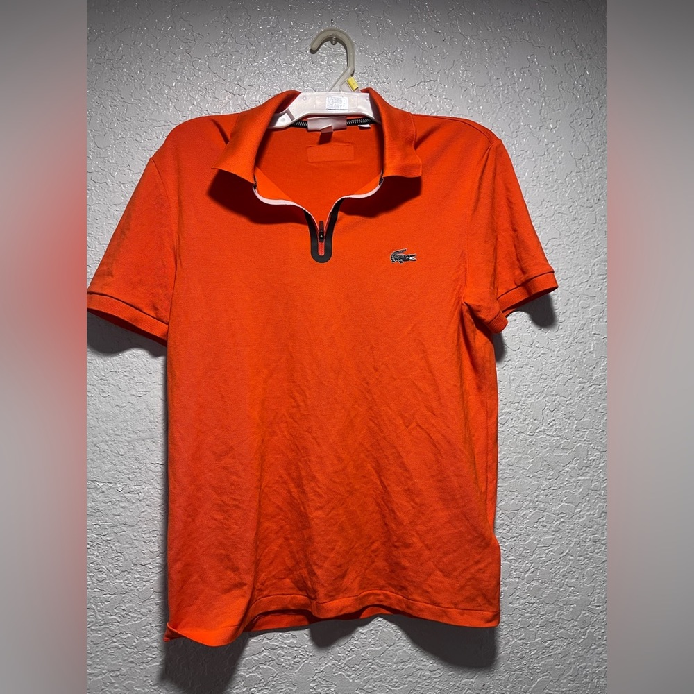Lacoste polo with zip up
